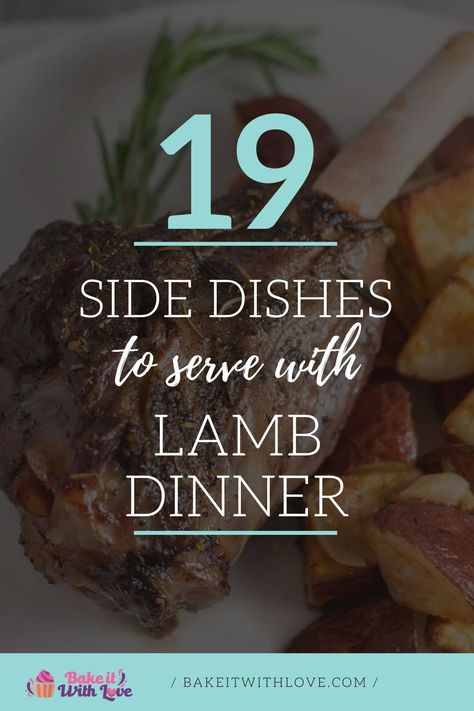 If you don't know what to serve with lamb for dinner tonight, any of these delicious side dishes would be a great choice! No matter the form or fashion you plan to serve your lamb, one of these wonderful pairings will help you make the perfect meal! If you're making an elegant rack of lamb or a simple lamb stew, you have plenty of options to choose from! BakeItWithLove.com #bakeitwithlove #lamb #best #sides #dinner #Easter Easter Lamb Side Dishes, Lamb Menu Ideas, Rack Of Lamb Meal Ideas, Easter Side Dishes With Lamb, Easter Sides With Lamb, Rack Of Lamb Dinner Sides, Rack Of Lamb Sides Dishes, Lamb Dinner Party, Side Dishes For Lamb Dinners