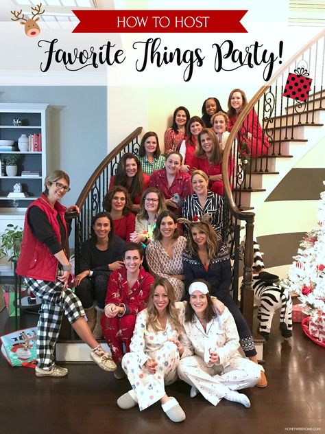 How to Host a Favorite Things Party for Christmas time Ladies Christmas Party, Christmas Party Games For Adults, Christmas Party Ideas For Teens, Christmas Pajama Party, Girls Christmas Party, Carnival Parties, Christmas Party Ideas, Adult Christmas Party, Favorite Things Party