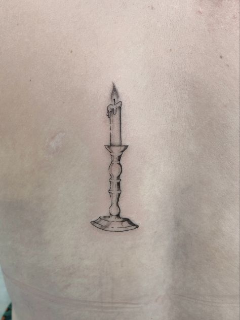 Candlestick Tattoo, Fine Line, Tattoo Ideas, Tattoos, Quick Saves