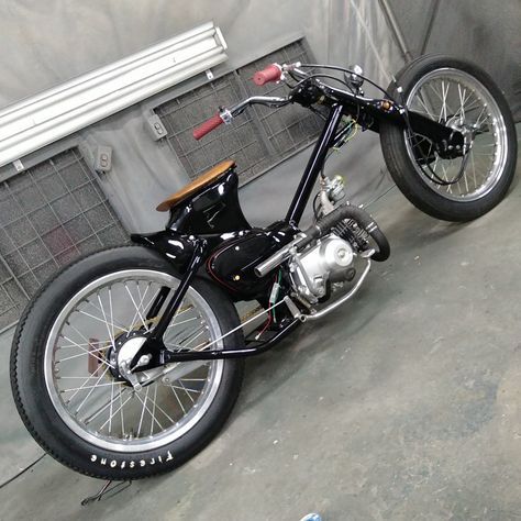 Custom Bikes Cafe Racers, Powered Bicycle, Honda Super Cub, Electric Bike Kits, Мот�оциклы Cafe Racers, Custom Sport Bikes, Honda Cub, Bobber Bikes, Drift Trike