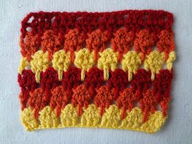 Little Treasures: Larksfoot Crochet Stitch Pattern (or the Icicle Stitch) Demistified Larksfoot Stitch, Wave Blanket, Crocheting Inspiration, Crochet Stitch Pattern, Arm Knitting Blanket, Temperature Blanket, Crocheting Projects, Home Simple, Crochet Things