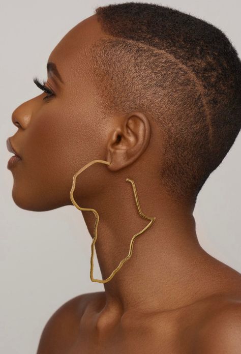 Angle Reference, Africa Outline, Beauty Of Africa, Afrocentric Earrings, Shaped Hoop Earrings, Africa Earrings, Oversized Hoop Earrings, African Map, Map Jewelry