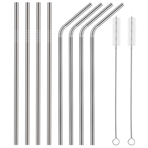 Reusable Drinking Straw, Must Have Kitchen Gadgets, Cleaning Brushes, Drinking Straw, Drink Straw, Stainless Steel Straws, Purple Rose, Metal Straws, Album Design