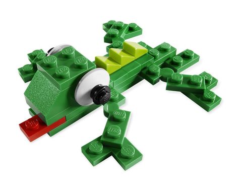 LEGO Set 7804-1 Green Lizard - building instructions and parts inventory. Lego Lizard, Green Lizard, Building Instructions, Lego Parts, Lego Sets, Some Ideas, Lego, The Creator, Building