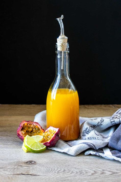 Passion Fruit Syrup Recipe Passionfruit Syrup Recipe, Fantasy Drinks, Wine Styling, Fruit Syrup Recipe, Passionfruit Juice, Recipe For Pancakes, Passionfruit Recipes, Fruit Syrup, Passion Fruit Syrup