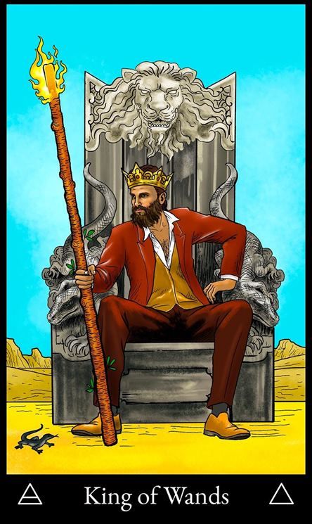 Tarot Court Cards, King Of Wands Tarot, Kartu Tarot, Born Leader, King Of Wands, Tarot Card Readings, Saturn Return, Wands Tarot, Take Control Of Your Life