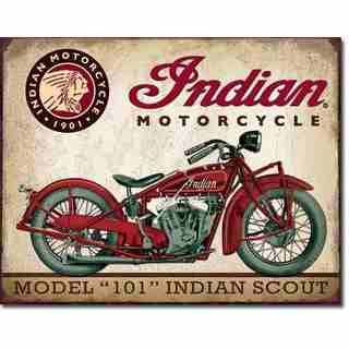 Motocykle Harley Davidson, Indian Motors, Indian Motorcycle Scout, Vintage Indian Motorcycles, Retro Tin Signs, Indian Scout, Motorcycle Painting, Motorcycle Posters, Indian Motorcycles