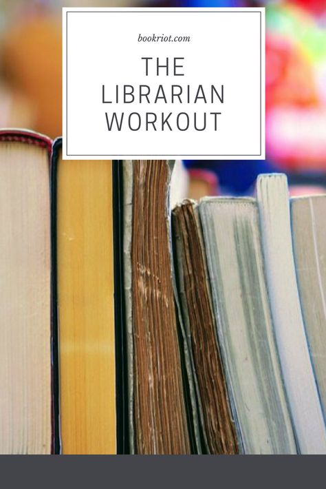 Get your sweat on, librarian-style. National Library Week Display, Library Programming Ideas, Male Librarian Aesthetic, Library Valentines, Librarian Career, Librarian Aesthetic, Library Cart, Librarian Humor, Church Library