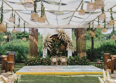 KV Designs & Decor (@kvdecorgoa) • Instagram photos and videos Goa Wedding, Muted Colour, Haldi Ceremony, Boho Theme, Minimal Wedding, Wedding Goals, Wedding Signage, Timeless Wedding, Muted Colors