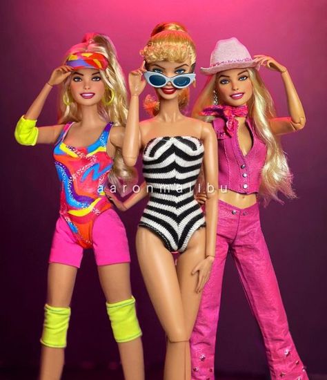 Most Iconic Barbie Dolls, Iconic Barbie Movie Outfits, Barbies Iconic Outfits, Barbie’s Outfits, Barbie Outfits Movie 2023, Barbie Movie Dolls 2023, Margot Barbie Outfit, Barbie Doll Inspo Outfits, Barbie Fashion Outfits