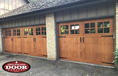 At Great Northern Door, we take great pride in everything we do. As an industry leader in luxury, our quality doors are built to be timeless. Our design capabilities are limitless, making your door absolutely unique to your property. Our commitment to woodworking trade secrets and crafting details has earned us a special reputation with builders and consumers as providers of the highest quality wood garage doors. Visit our website to learn more about our various product offerings: Wood Colored Garage Doors, Ranch Style Garage Doors, Wood Garage Doors With Windows, Ranch Garage Doors, Cedar Looking Garage Doors, Natural Wood Color Garage Door, Mahogany Garage Doors, Wood Looking Garage Doors, Barndominium Garage Doors