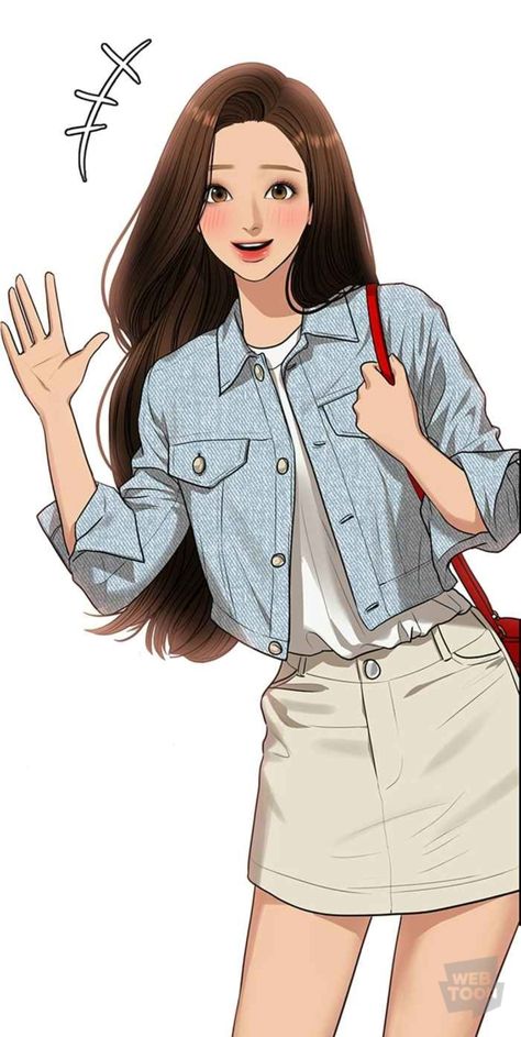 True Beauty Fashion, Webtoon Fashion, Webtoon Outfits, True Beauty Outfits, Webtoon Style, Art Style Reference, Chinese Drawings, Beauty Outfits, Simple Style Outfits