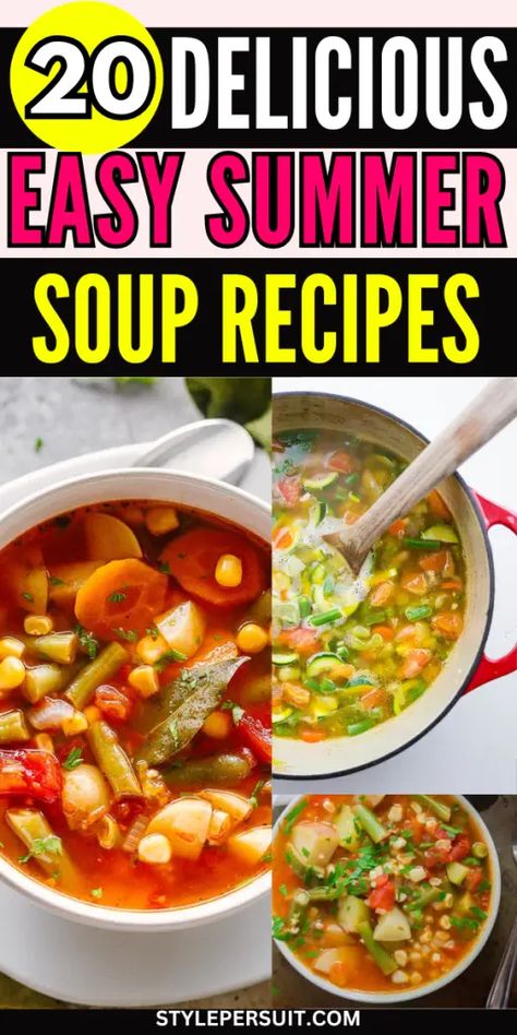 26 Best Easy Summer Soup Recipes You’ll Be Obsessed With Coffee On The Porch, Summer Soup Recipes, Quick Soup Recipes, Slow Cooker Black Beans, Diet Soup Recipes, Easy Taco Soup, Summer Soup, Chicken Gnocchi Soup, Broccoli Cheddar Soup