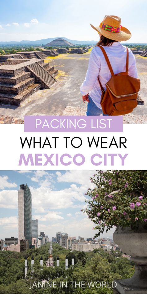 Mexico City Packing List, City Packing List, What To Wear In Mexico, Mexico City Fashion, Mexico Travel Outfit, Mexico City Vacation, Travel Outfit Mexico, Places To Visit In Mexico, Mexico Packing List