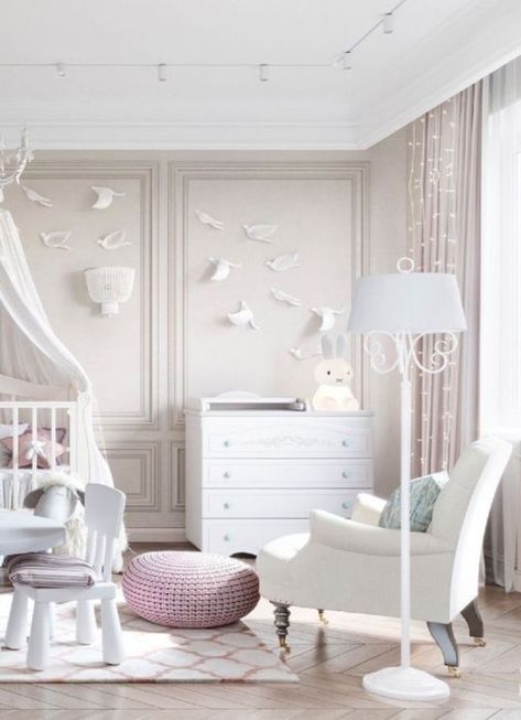 Ballet Room, Baby Spa, Kids Rooms Inspo, Estate Interior, Rh Baby, Baby Room Inspiration, Dream Nurseries, Modern French, Princess Room