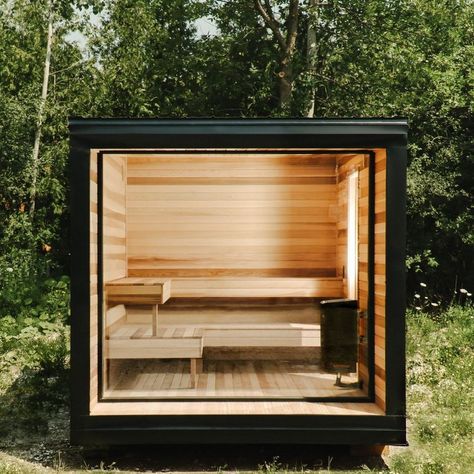 The Best Outdoor Saunas for Backyard Relaxation in 2022 Prefabricated Cabins, Modern Saunas, Diy Sauna, Sauna Kits, Sauna Kit, Cabin Loft, Sauna Diy, Dry Sauna, Sauna House