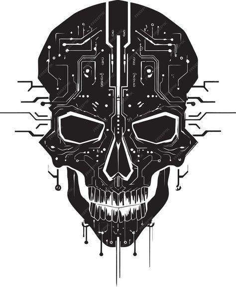 Premium Vector | Neon nexus cyberpunk emblem digital dynamo 80s cyber skull icon Cyberpunk Vector Art, Programming Tattoo Ideas, Programming Tattoo, Tatto Clock, Cyberpunk Skull, Skull Icon, Social Media Business Cards, Cyberpunk Design, Human Body Parts