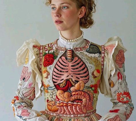 Textile Art Clothing, Diy Dress Costume, Men In Dresses Fashion, Men In Dresses Aesthetic, Momento Mori Art, David Szauder, Embroidering Clothes, Sleep Fashion, Weird Clothes