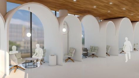 Self-healing, Emotional Insecurity Therapy Center | TIAN BAO | Archinect Healing Center Architecture, Rehabilitation Center Interior Design, Womens Center, Therapy Center Architecture, Rehab Center Architecture, Women Shelter Architecture, Healing Space Architecture, Therapy Center Design, Therapy Architecture