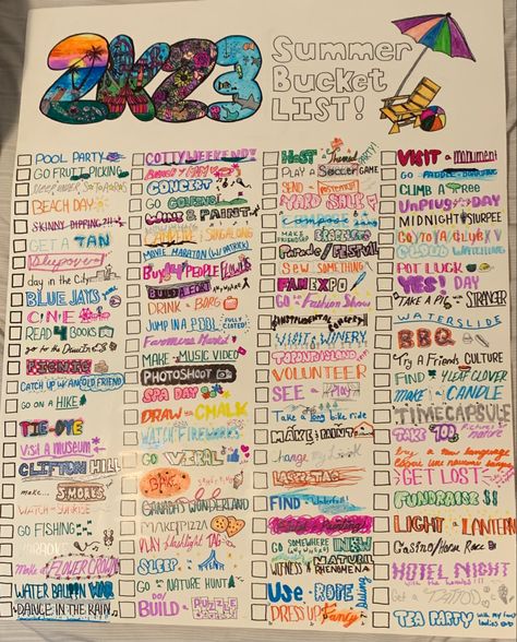 2023 Summer Bucket List, Summer Bucket List For Teens, Ultimate Summer Bucket List, Bucket List For Teens, Friend Ideas, American Summer, Drawing Ideas List, Dream Summer, What To Do When Bored