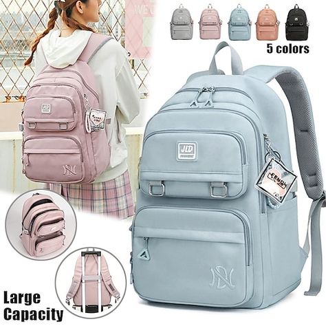 Preppy School Supplies, Cute School Bags, Stylish School Bags, Stylish Luggage, Cheap Backpacks, Commuter Backpack, Unique Backpacks, School Bookbags, Kids School Backpack