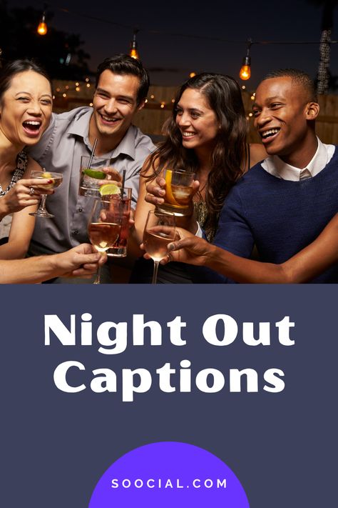 Night Out Captions, Party Captions, Boys Night, Caption For Friends, Getting Dressed, Night Vibes, Sum Up, Party Night, Instagram Quotes