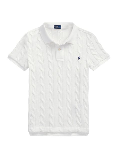 Ralph Lauren Shirt Women, Americana Style, Classic Americana, Polo Ralph Lauren Shorts, Polo Ralph Lauren Women, Ralph Lauren Logo, Cable Stitch, Americana Fashion, Polo Shirt White