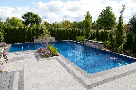 140 Must-See Pinterest Swimming Pool Design Ideas and Tips Moderne Pools, Pool Design Ideas, Luxurious Pool, Pools Backyard Inground, Backyard Designs, Family Pool, Backyard Renovations, Backyard Pool Landscaping, Modern Pools