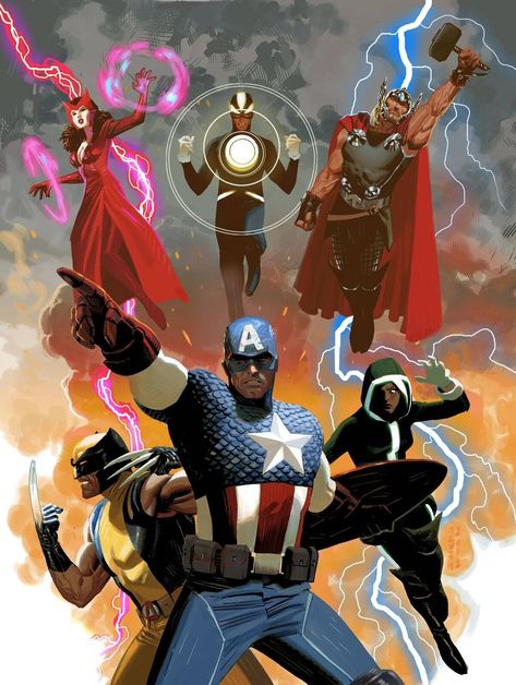 Uncanny Avengers, Avengers Team, Avengers 1, Avengers Art, Avengers Comics, Marvel Comic Character, Jack Kirby, Marvel Comic Books, Marvel Comics Art