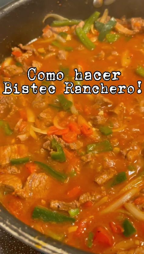 Ranchera Steak Recipes, Mexican Bistec Recipe, Carne Ranchera Recipes, Milanesa Recipe Steak Mexican, Steak Ranchero Recipe, Bistec Ranchero Recipe, Milanesa Recipe Steak, Bistec Recipe, Steak Ranchero