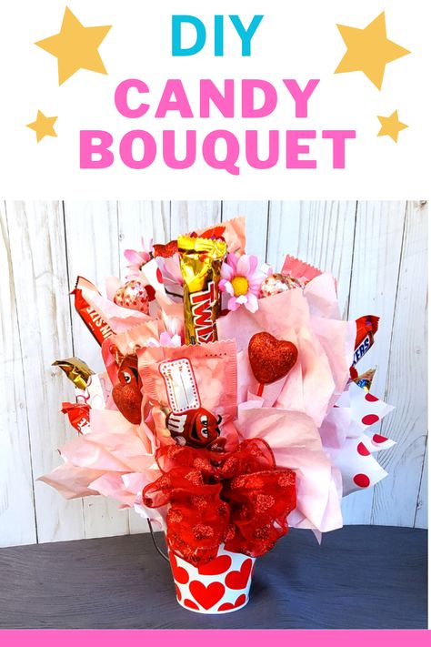 DIY Candy bouquet teacher appreciation gift Diy Candy Bouquet, Teacher Gift Diy, Candy Bar Gifts, Chocolate Candy Bars, Easy Teacher Gifts, Appreciation Gifts Diy, Teacher Treats, Teacher Appreciation Gifts Diy, Bouquet Tutorial