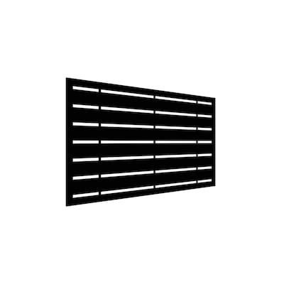 Freedom 1-in x 48-in x 2-ft Boardwalk Black Polypropylene Decorative Screen Panel in the Lattice & Accessories department at Lowes.com Forrest Creek, Fencing Design, Decorative Screen Panels, Privacy Wall, Outdoor Fencing, Privacy Walls, Pvc Panels, Aluminum Fence, Privacy Screen Outdoor