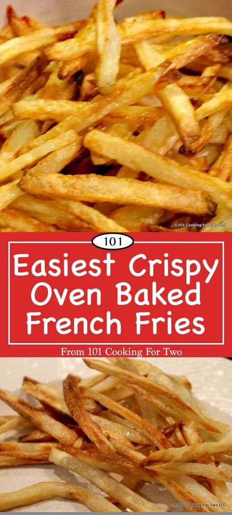 Baking French Fries, Oven French Fries, Oven Baked French Fries, Baked French Fries, Oven Baked Fries, French Fries Recipe, Homemade French Fries, Crispy French Fries, Frozen French Fries