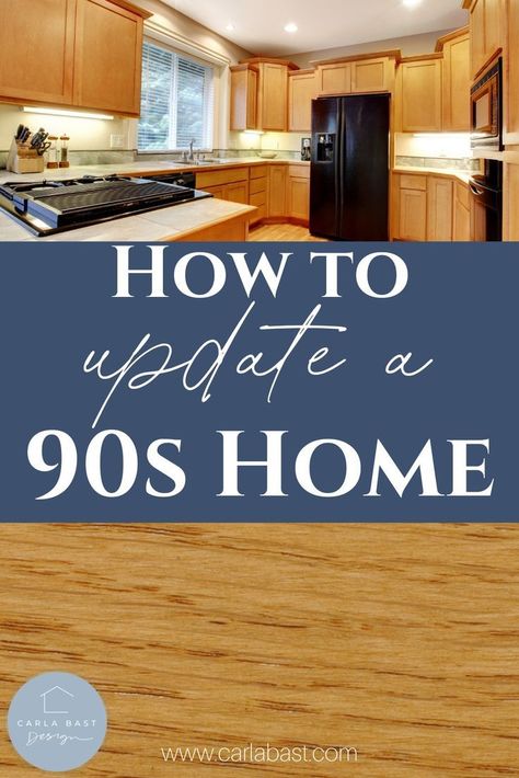 Oak Paint Colors, Honey Oak Kitchen, Honey Oak Trim, Oak Wood Trim, 90s Kitchen, 90s House, Honey Oak Cabinets, 90s Home, Update Cabinets