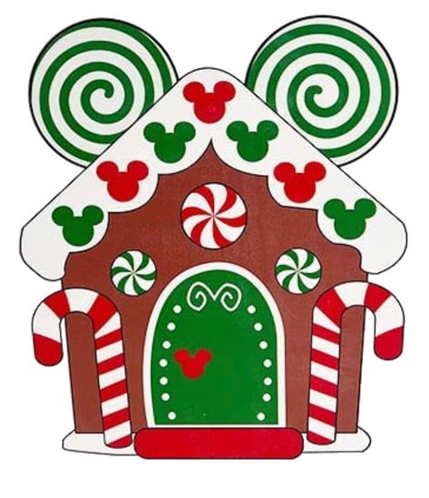 Mickey Christmas Door Decorations, Mickey Mouse Christmas Art, Mickey Gingerbread House, Gingerbread Mickey Mouse, Mickey Mouse Gingerbread House, Mickey Mouse Christmas Classroom Door, Disney Christmas Door Decorations Classroom, Disney Christmas Door Decor For School, Disney Christmas Classroom Door