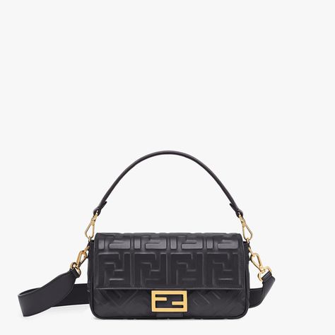 Baguette Nappa Leather Bag, Fendi Clutch, Build Wardrobe, Fendi Logo Design, Fendi Store, Bag Wishlist, Fendi Handbag, Fendi Bag, Fendi Baguette