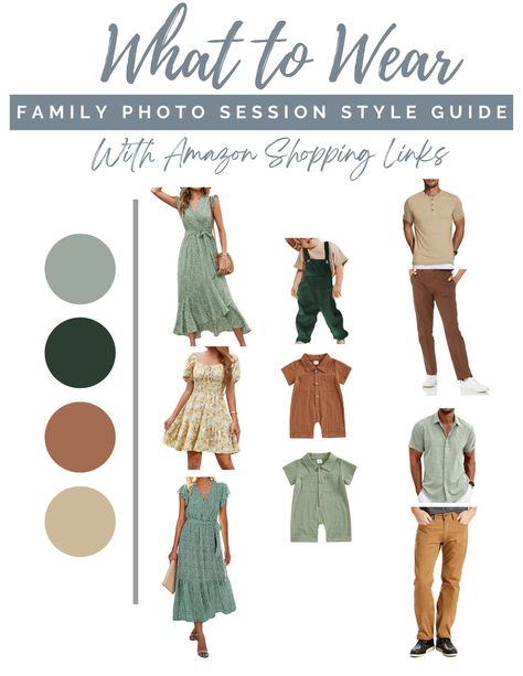 What to wear for a One year milestone FAMILY photo session WITH AMAZON SHOPPING LINKS!!! End Of Summer Family Pictures Outfits, Sage Family Picture Outfits, Sage Green Family Photos, Plus Size Family Photo Outfits, Green Family Picture Outfits, Senior Headshots, Neutral Family Photos, Fall Family Pics, Summer Family Pictures