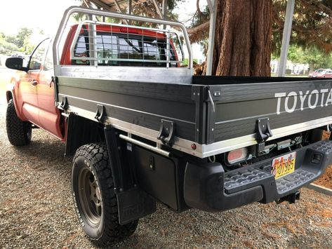 Tacoma Flatbed 4x4, Tacoma Flatbed, Toyota Trucks For Sale, Toyota Flatbed, Flatbed Camper, Flatbeds For Pickups, Custom Truck Flatbeds, Craft Models, Custom Flatbed