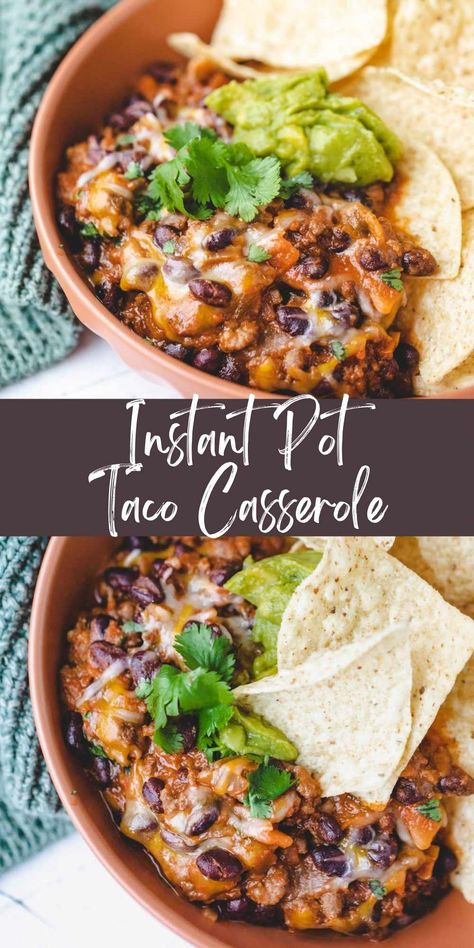 Instant Pot Taco Casserole Tortellini Casserole, Ground Sausage Recipes, Baked Tortellini, Beef Recipe Instant Pot, Healthy Ground Beef, Healthy Beef Recipes, Pot Recipes Healthy, Taco Casserole, Beef Casserole Recipes