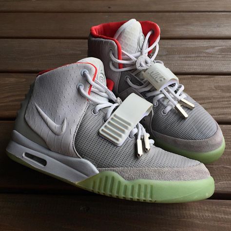 PURE PLATINUM Nike Air Yeezy 2 Hype Sneakers, Air Yeezy 2, Yeezy 2, Nike Yeezy, Yeezy Fashion, Air Yeezy, Homemade Coleslaw, Jordan Shoes Retro, Fresh Shoes