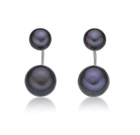 PRICES MAY VARY. GOOD THINGS COME IN PAIRS: Why get one black pearl when you can have two? Offering a gorgeous pair of stones for each ear, these earrings are an incredible selection that you’re going to love. NOTES FROM LAVARI FOR THE GIFT-GIVER, WHETHER FOR HER OR TREATING YOURSELF: Interested in buying your significant other a present? Then these stunning earrings might be the perfect pair for her! Two gorgeous black pearls on each ear will beautifully complement any outfit in her wardrobe. P