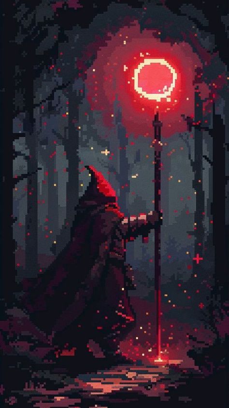 Dark Pixel Art Wallpaper, Pixel Fantasy Art, 64 Bit Pixel Art, Dark Fantasy Pixel Art, Dark Fantasy Wallpaper, Fantasy Pixel Art, 1366x768 Wallpaper Hd, Pixel Art Background, Easy Pixel Art