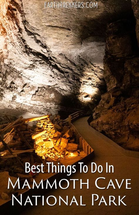 Mammoth Cave National Park, Kentucky. Best tours and tips to help you plan your visit. #mammothcave #nationalpark #kentucky #familytravel via @ Things To Do In Mammoth, Kentucky Caves, Kentucky Camping, Earth Trekkers, Kentucky Vacation, Creation Museum, Mammoth Cave National Park, Kentucky Travel, Mammoth Cave