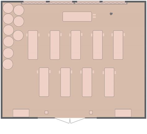 Yoga Studio Layout, Yoga Studio Floor Plan, Workout Layout, Yoga Center Design, Modern Yoga Studio, Small Yoga Studio, Yoga Area, Resort Design Plan, Studio Floor Plans