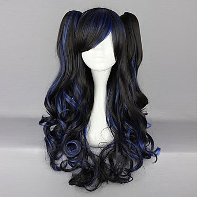 Anime Wigs, Cosplay Hair, Kawaii Hairstyles, Wavy Curly Hair, Anime Hair, Long Wigs, Long Curly Hair, Long Curly, Wig Cap