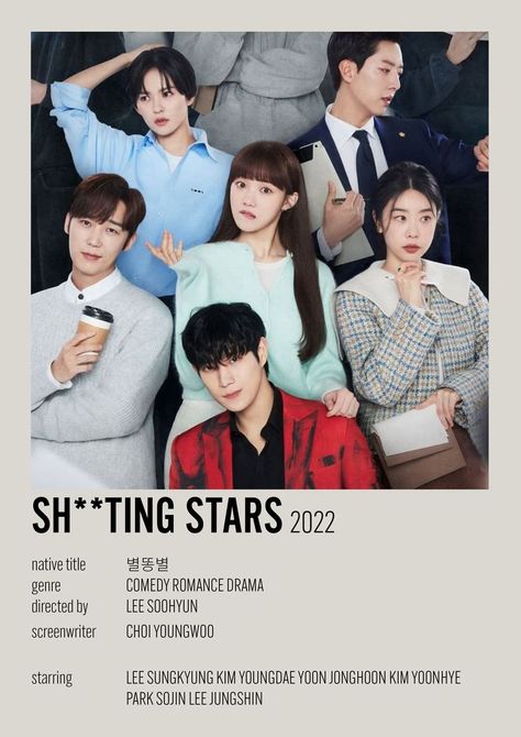 shooting stars mini poster kdrama Kdramas To Watch, Kim Young-dae, Scrapbook Disney, Korean Drama Series, W Two Worlds, Film Posters Minimalist, Korean Drama Tv, Drama Tv Shows, Drama Ideas