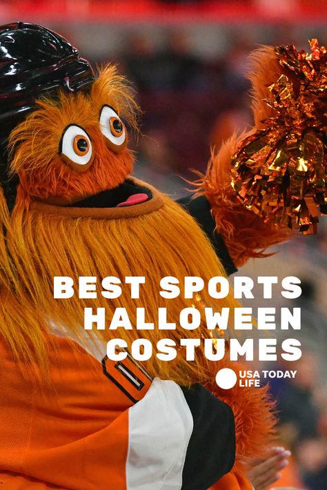 Gritty, Serena, Harbaugh, Tiger — plenty of quality sports Halloween costume ideas to choose from. #HalloweenCostumes #HalloweenDIY #sports #HalloweenSportsCostumes Crazy Sports Fan Costume, Sports Themed Halloween Costumes, Halloween Sports Costumes, Halloween Costumes Sports, Make At Home Halloween Costumes, Sports Halloween Costumes, At Home Halloween Costumes, Athlete Costume, Referee Costume