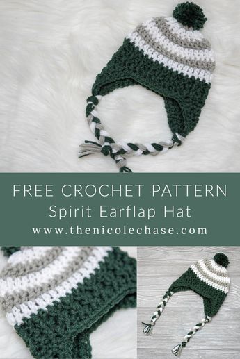 Crochet Hat Earflap, Crochet Toddler Hat, Crochet Hats For Boys, Crochet Beanie Pattern Free, Hats Crochet, Crochet Beanies, Crochet Baby Hat, Crochet Baby Beanie, Crochet Winter Hats