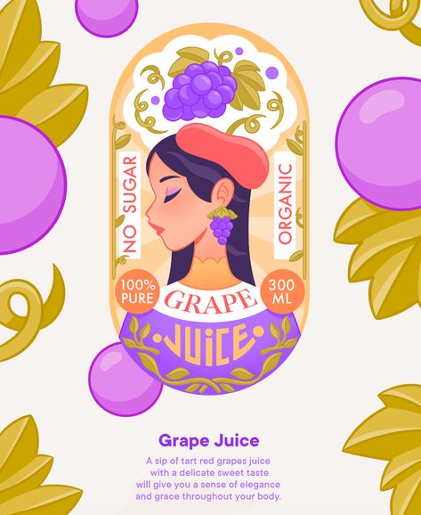 JUST JUISE | Branding & Packaging Design on Behance Package Illustration Design, Caramel Packaging Design, Packaging With Illustration, 90s Packaging Design, Illustrative Packaging Design, Illustrated Food Packaging, Food Graphic Design Illustration, Medical Poster Design Ideas, Illustration Package Design