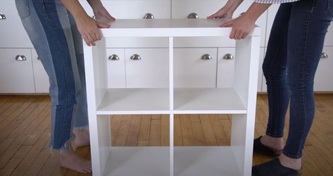 Ikea makeovers are always great, but you won't believe how many cool things you can make with their cube shelves! 4 Cube Organizer Makeover, 3x3 Cube Shelf Ideas, Cube Shelving Ideas, 4 Cube Storage Ideas, 4 Cube Organizer Ideas, Storage Cube Makeover, Ikea Cube Shelf, Cube Storage Makeover, White Cube Shelves